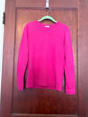 J. Crew Women's Fuchsia Crewneck Sweater